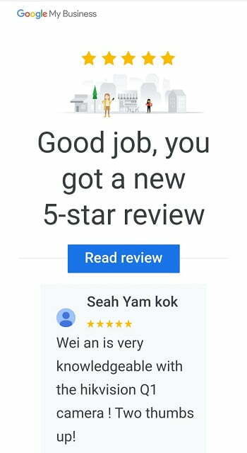 CCTV Singapore Google Review SGCCTV Choicecycle ITEWASYK
