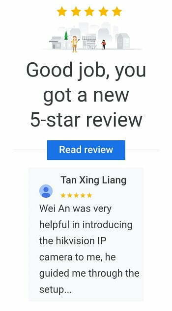 CCTV Singapore Google Review SGCCTV Choicecycle ITEWATXL